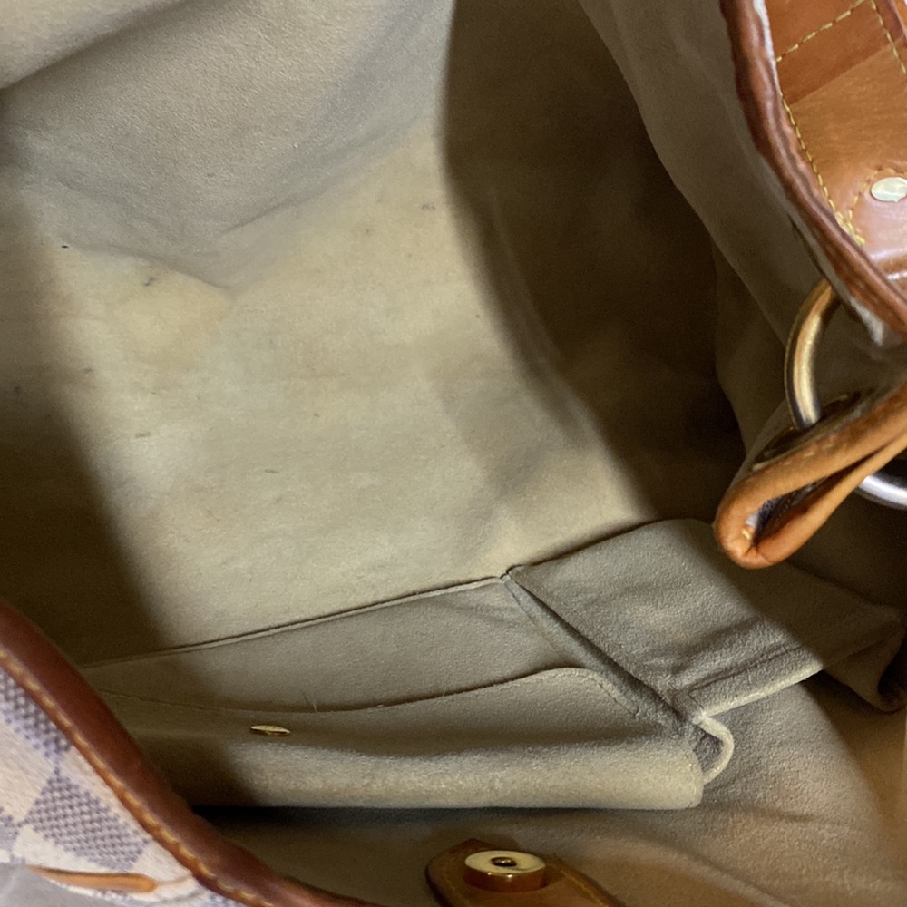 Authentic Louis Vuitton Galliera PM Damier Azur in cream blue with gold hardware - Picture 13 of 16